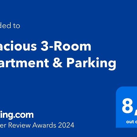 Spacious 3-Room Apartment & Parking Riga Buitenkant foto
