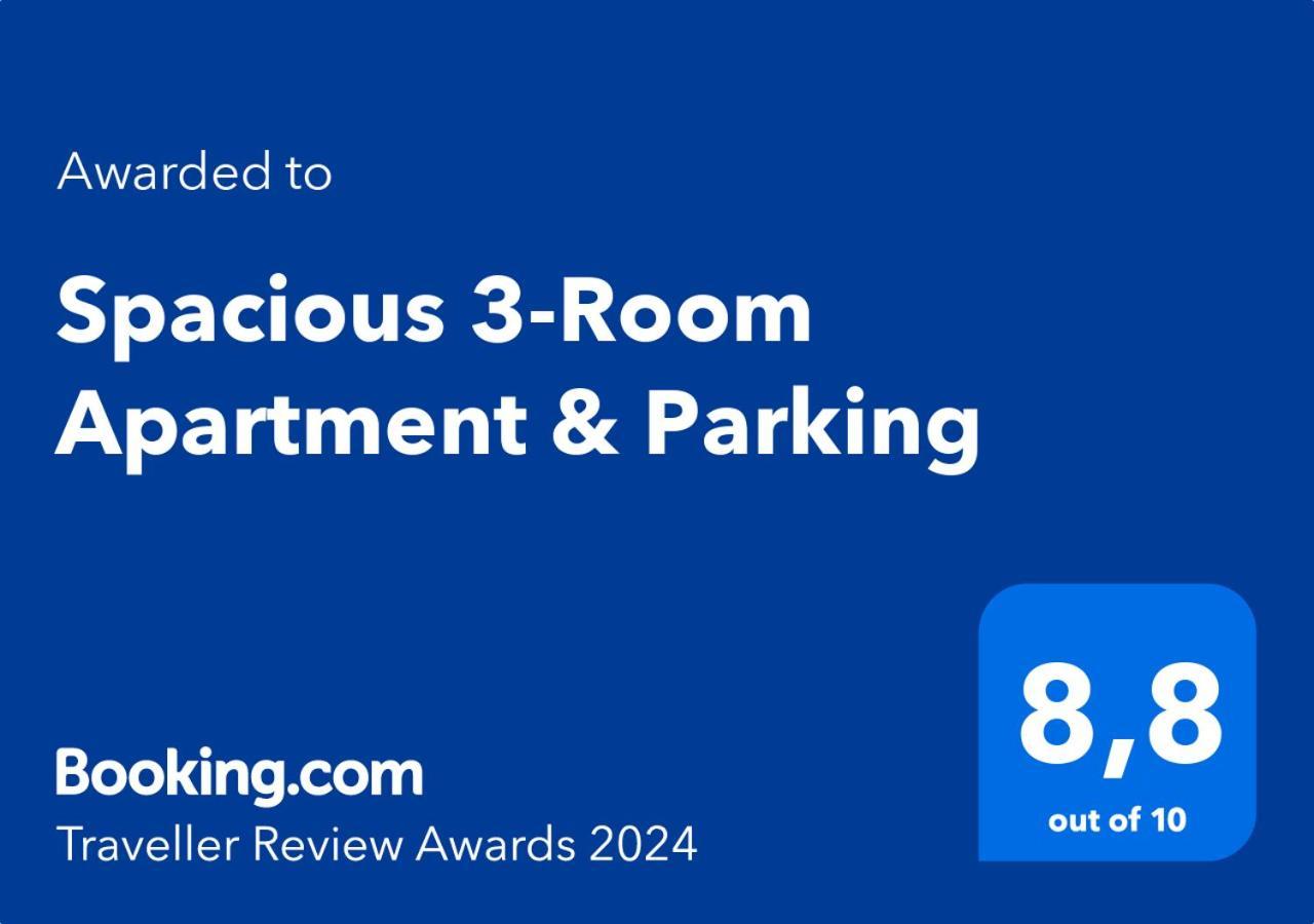 Spacious 3-Room Apartment & Parking Riga Buitenkant foto
